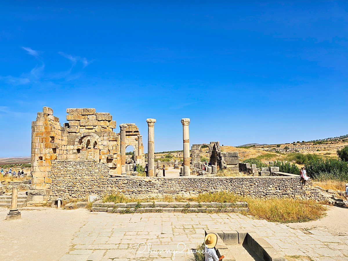 摩洛哥【瓦魯比利斯 Volubilis】千年古城奇蹟！世界遺產羅馬古城遺跡全攻略 @兔兒毛毛姊妹花