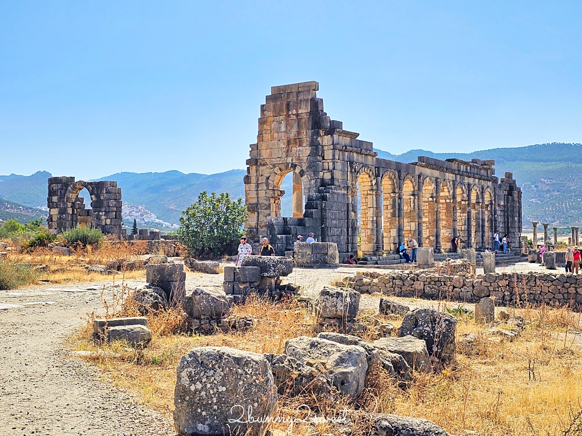 摩洛哥【瓦魯比利斯 Volubilis】千年古城奇蹟！世界遺產羅馬古城遺跡全攻略 @兔兒毛毛姊妹花