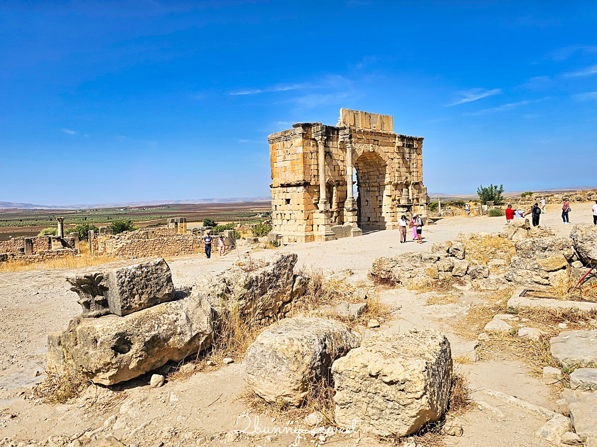 摩洛哥【瓦魯比利斯 Volubilis】千年古城奇蹟！世界遺產羅馬古城遺跡全攻略 @兔兒毛毛姊妹花