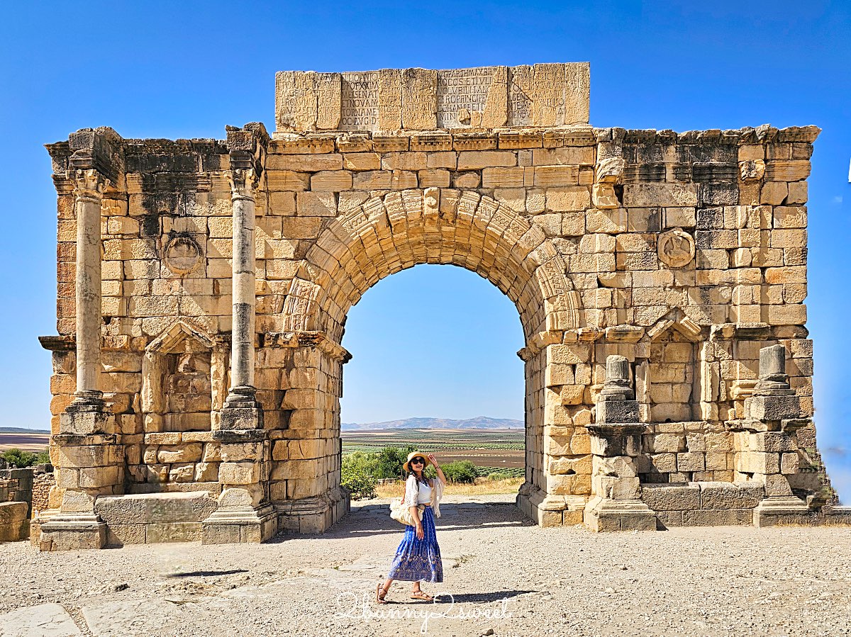 摩洛哥【瓦魯比利斯 Volubilis】千年古城奇蹟！世界遺產羅馬古城遺跡全攻略 @兔兒毛毛姊妹花