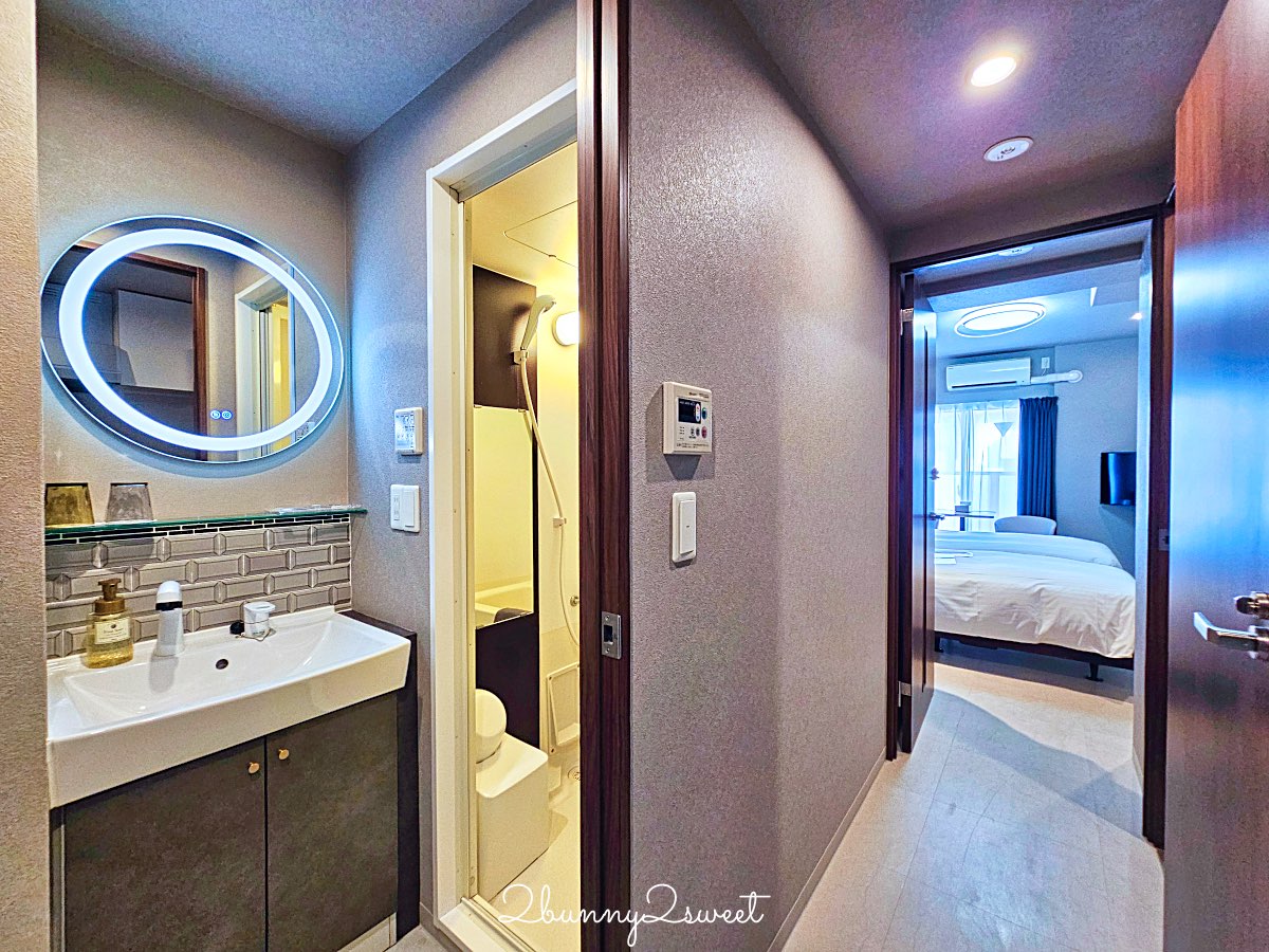 大阪公寓式飯店【道頓堀 Crystal Hotel Ⅲ】附廚房與洗衣機！交通方便、CP值超高的長住旅宿 @兔兒毛毛姊妹花