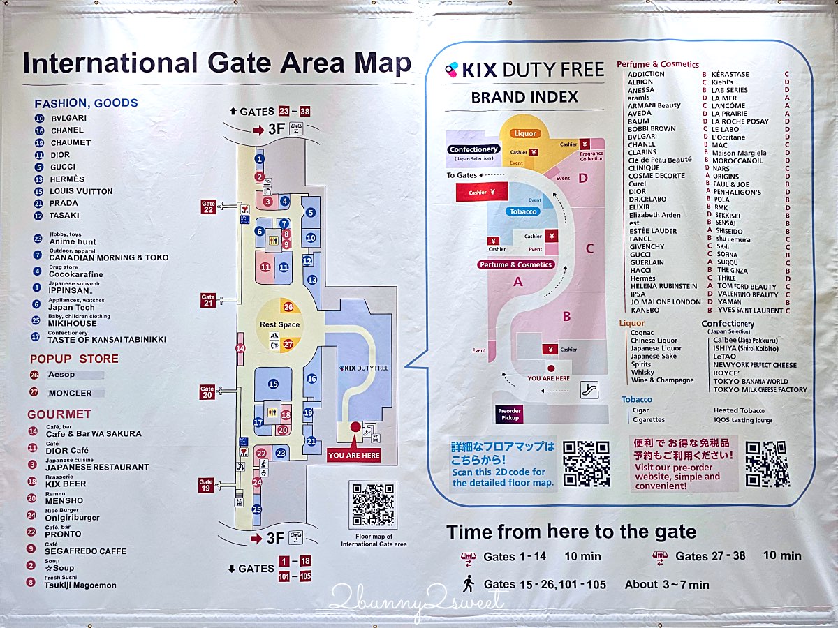 【KIX Duty Free】關西機場免稅店購物攻略：名牌精品名牌＋關西限定伴手禮一次買齊！ @兔兒毛毛姊妹花