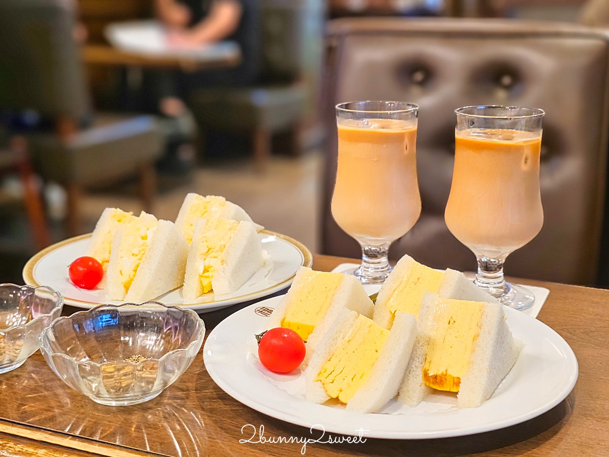大阪美食【丸福珈琲店】昭和復古咖啡廳！香氣濃郁的深焙咖啡、厚蛋三明治與銅板鬆餅超經典 @兔兒毛毛姊妹花