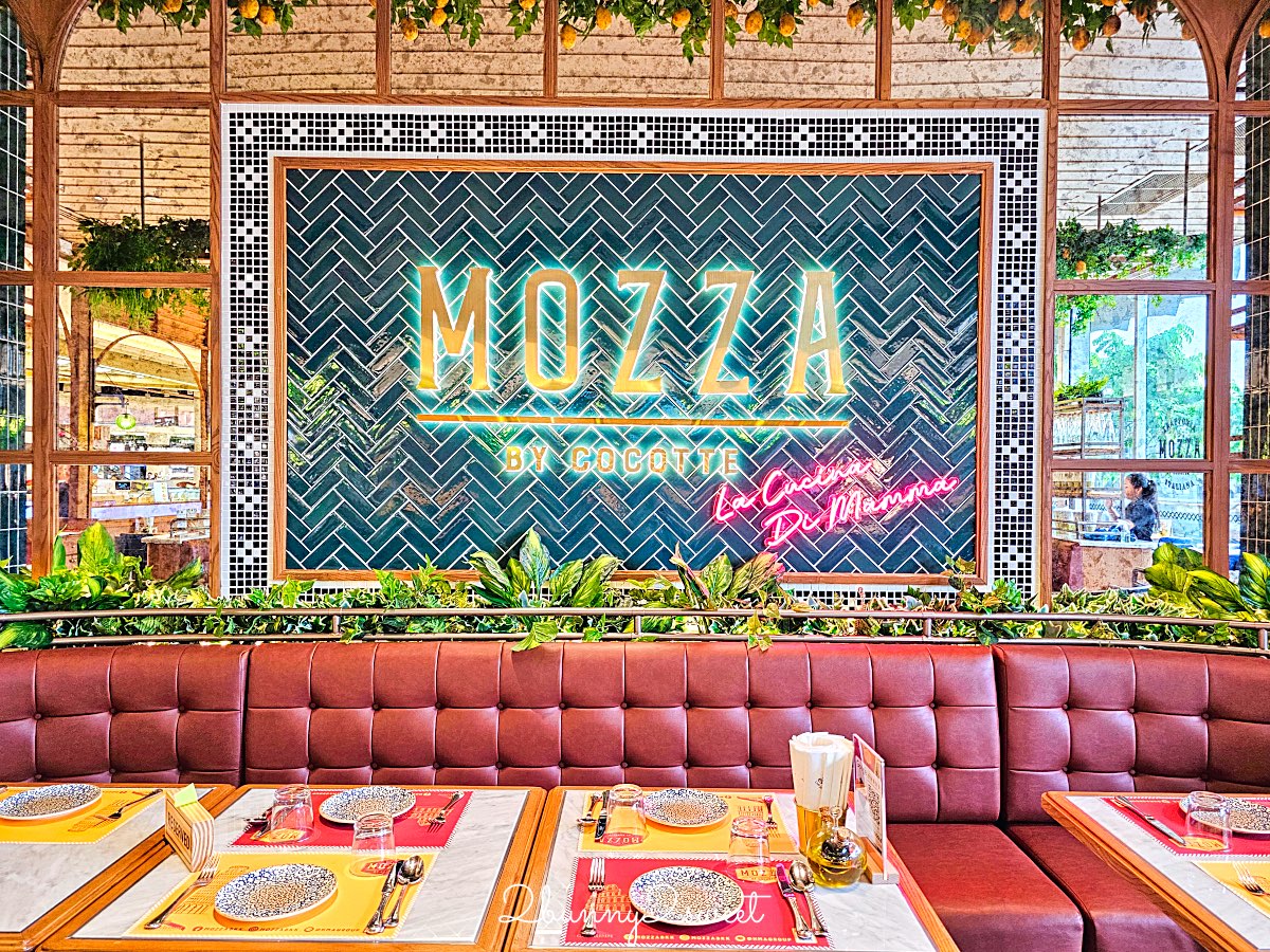【MOZZA by Cocotte】曼谷 Dusit Central Park 高顏值義式餐廳，美拍環境＋人氣料理一次收集 @兔兒毛毛姊妹花