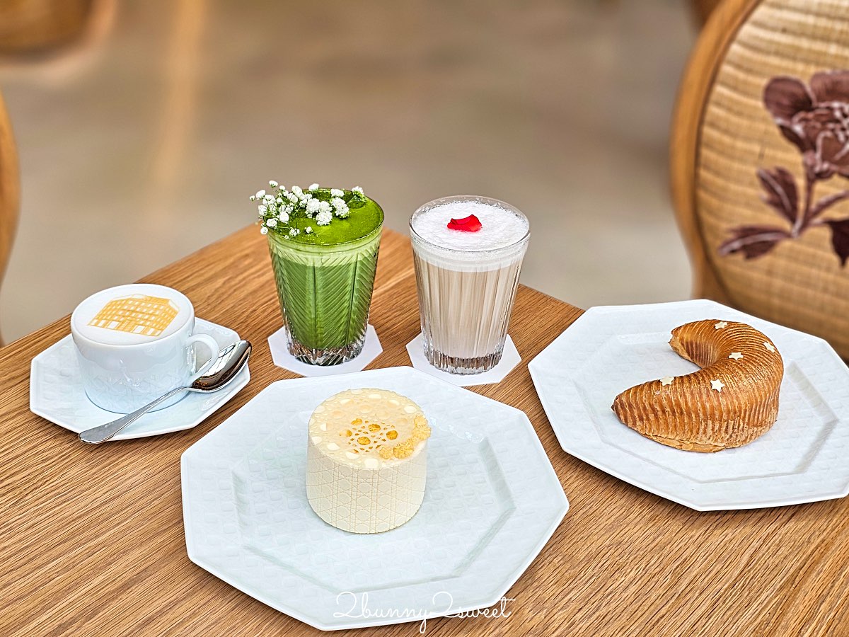 曼谷迪奧咖啡【Dior Gold House & Caf&eacute; Dior】夢幻藤編咖啡廳必點餐點與訂位攻略 @兔兒毛毛姊妹花