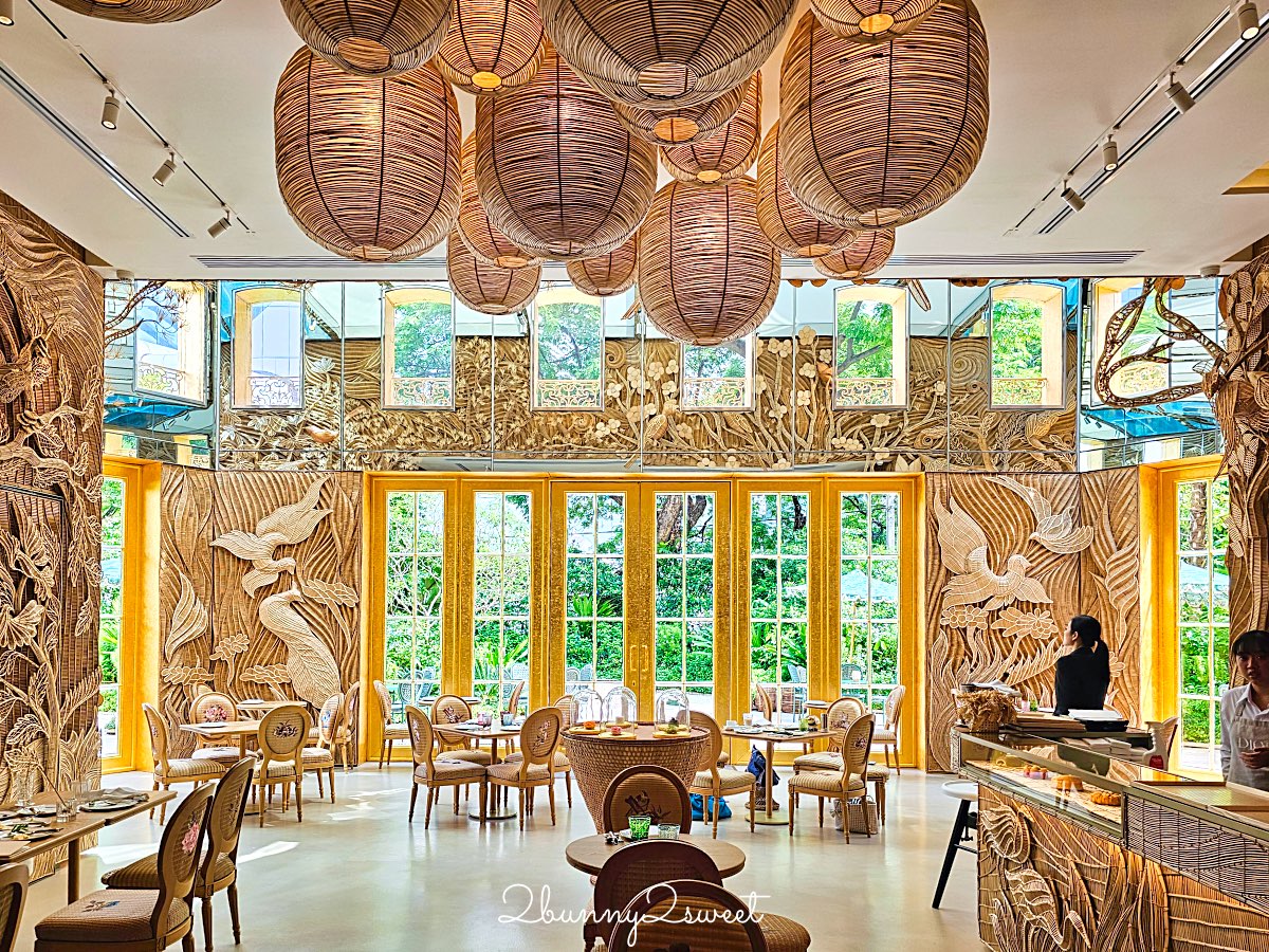 曼谷迪奧咖啡【Dior Gold House & Caf&eacute; Dior】夢幻藤編咖啡廳必點餐點與訂位攻略 @兔兒毛毛姊妹花