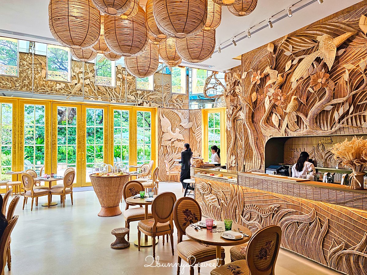 曼谷迪奧咖啡【Dior Gold House & Caf&eacute; Dior】夢幻藤編咖啡廳必點餐點與訂位攻略 @兔兒毛毛姊妹花