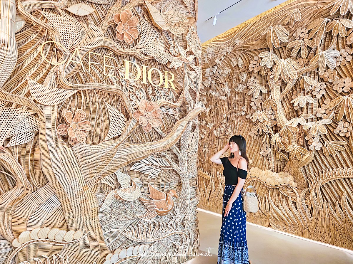 曼谷迪奧咖啡【Dior Gold House & Caf&eacute; Dior】夢幻藤編咖啡廳必點餐點與訂位攻略 @兔兒毛毛姊妹花
