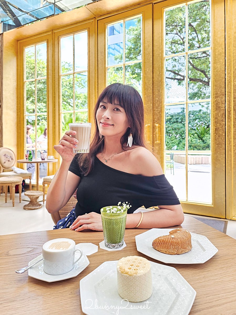 曼谷迪奧咖啡【Dior Gold House & Caf&eacute; Dior】夢幻藤編咖啡廳必點餐點與訂位攻略 @兔兒毛毛姊妹花