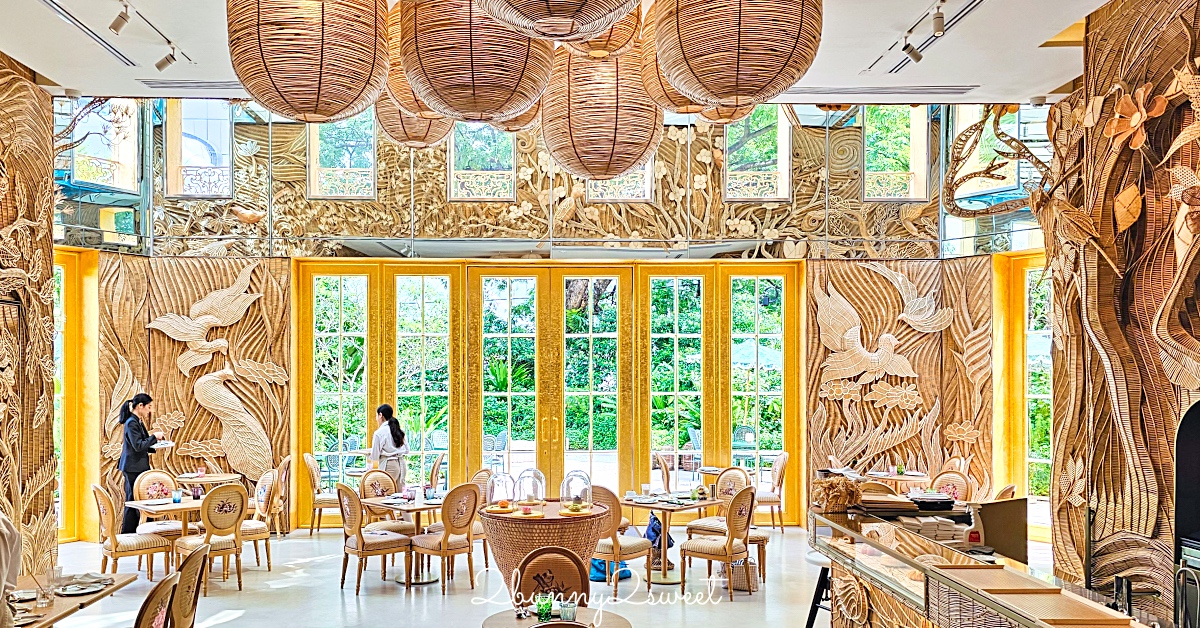 曼谷迪奧咖啡【Dior Gold House & Caf&eacute; Dior】夢幻藤編咖啡廳必點餐點與訂位攻略 @兔兒毛毛姊妹花