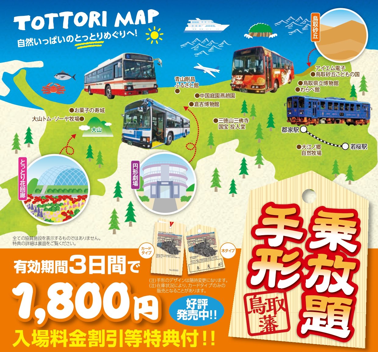 【鳥取藩乘放題手形攻略】鳥取公車3日通票！購買方式、使用教學、景點折扣一次看懂 @兔兒毛毛姊妹花