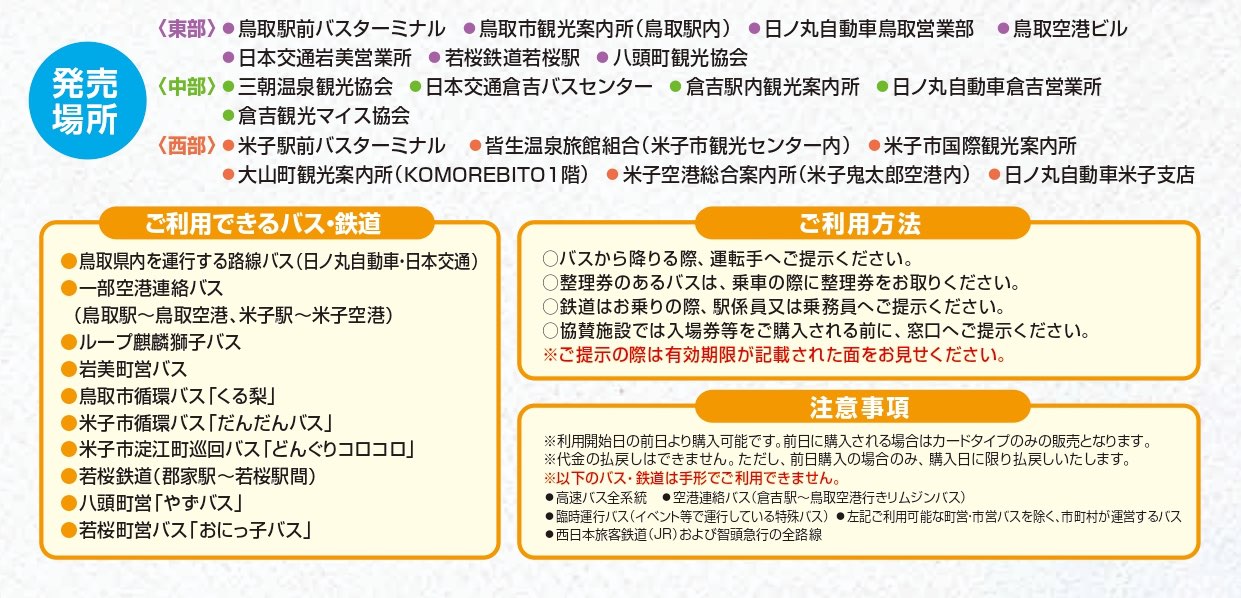 【鳥取藩乘放題手形攻略】鳥取公車3日通票！購買方式、使用教學、景點折扣一次看懂 @兔兒毛毛姊妹花
