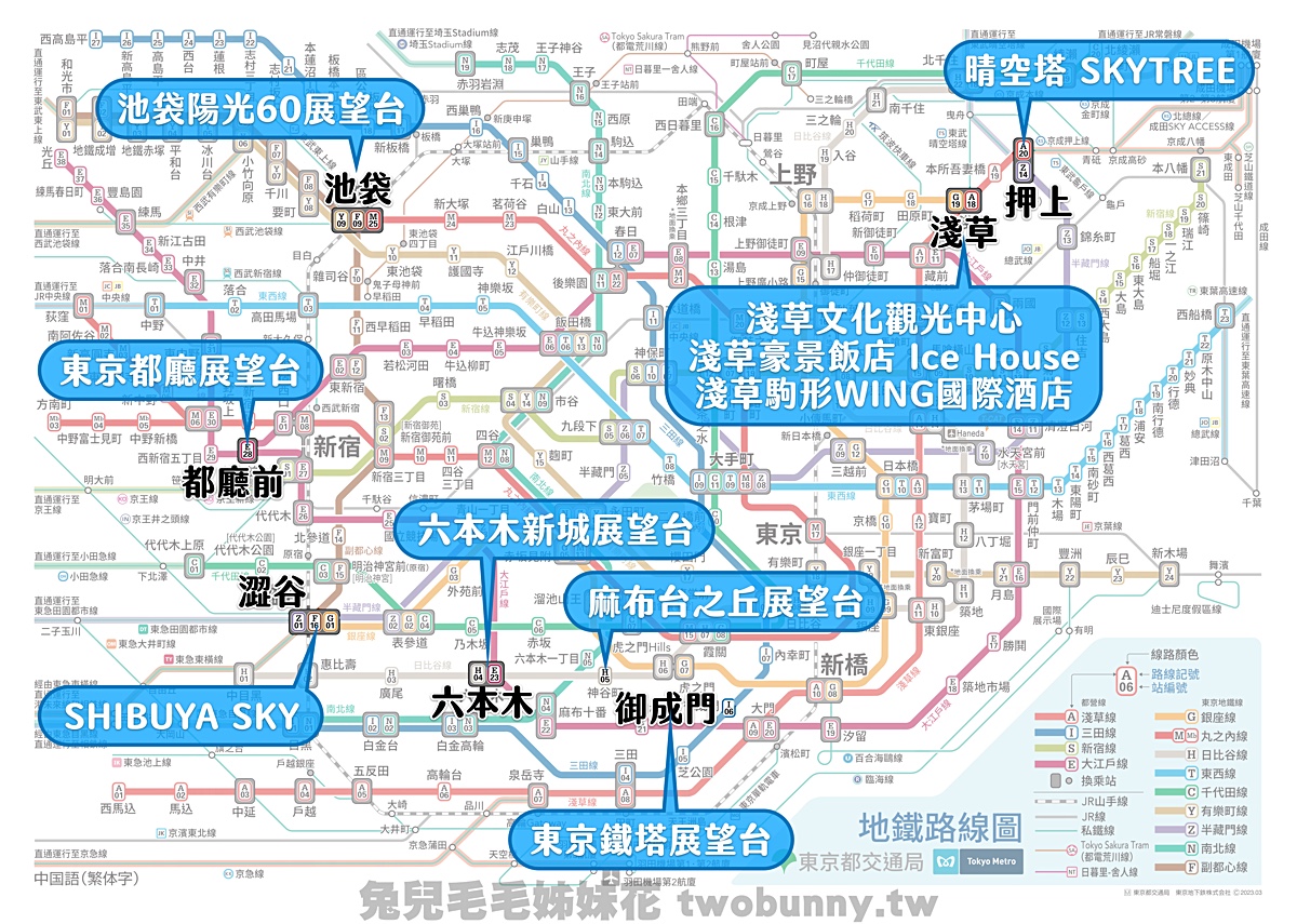 【2026東京夜景】10個必訪東京觀景台推薦：麻布台之丘、SHIBUYA SKY預約、免費展望台全攻略！ @兔兒毛毛姊妹花