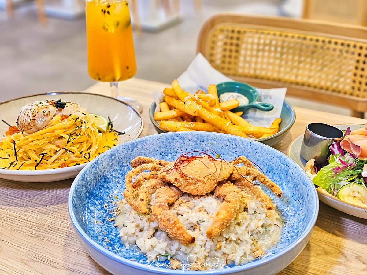 【青沐敦化店】台北小巨蛋美食推薦～人氣早午餐、義大利麵與燉飯，採光系咖啡館餐廳推薦 @兔兒毛毛姊妹花