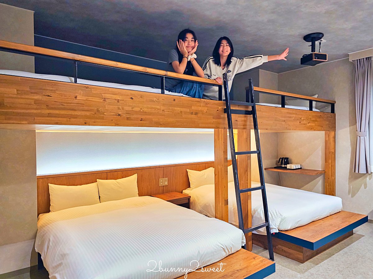 【Lacer沖繩那霸美榮橋】可住6人家庭房實拍開箱｜那霸親子飯店推薦、美榮橋站住宿、無人自助入住完整教學 @兔兒毛毛姊妹花