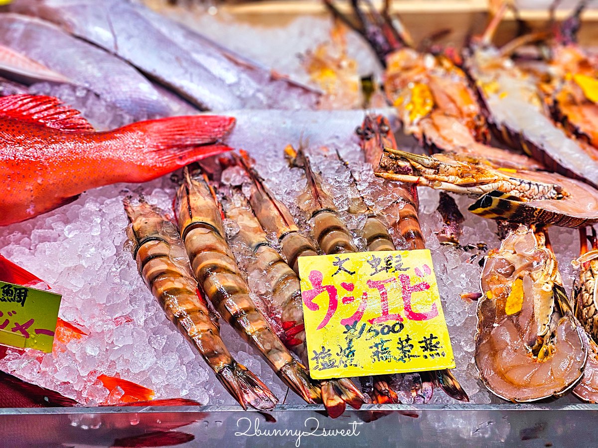 【沖繩那霸泊港漁市場攻略】鮪魚刺身、夜光貝、炭烤虎蝦一次吃！必吃中真水產完整分享 @兔兒毛毛姊妹花
