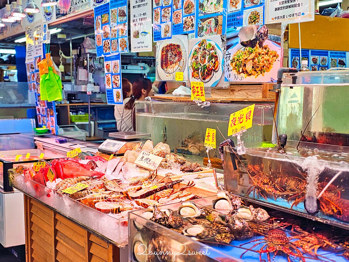【沖繩那霸泊港漁市場攻略】鮪魚刺身、夜光貝、炭烤虎蝦一次吃！必吃中真水產完整分享 @兔兒毛毛姊妹花