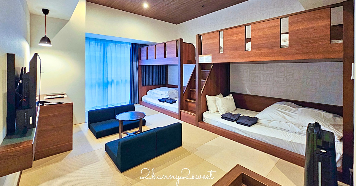 【沖繩那霸柔婕閣酒店 La’gent Hotel Okinawa Naha】沖繩親子住宿推薦：榻榻米家庭房＋雙層床設計 @兔兒毛毛姊妹花