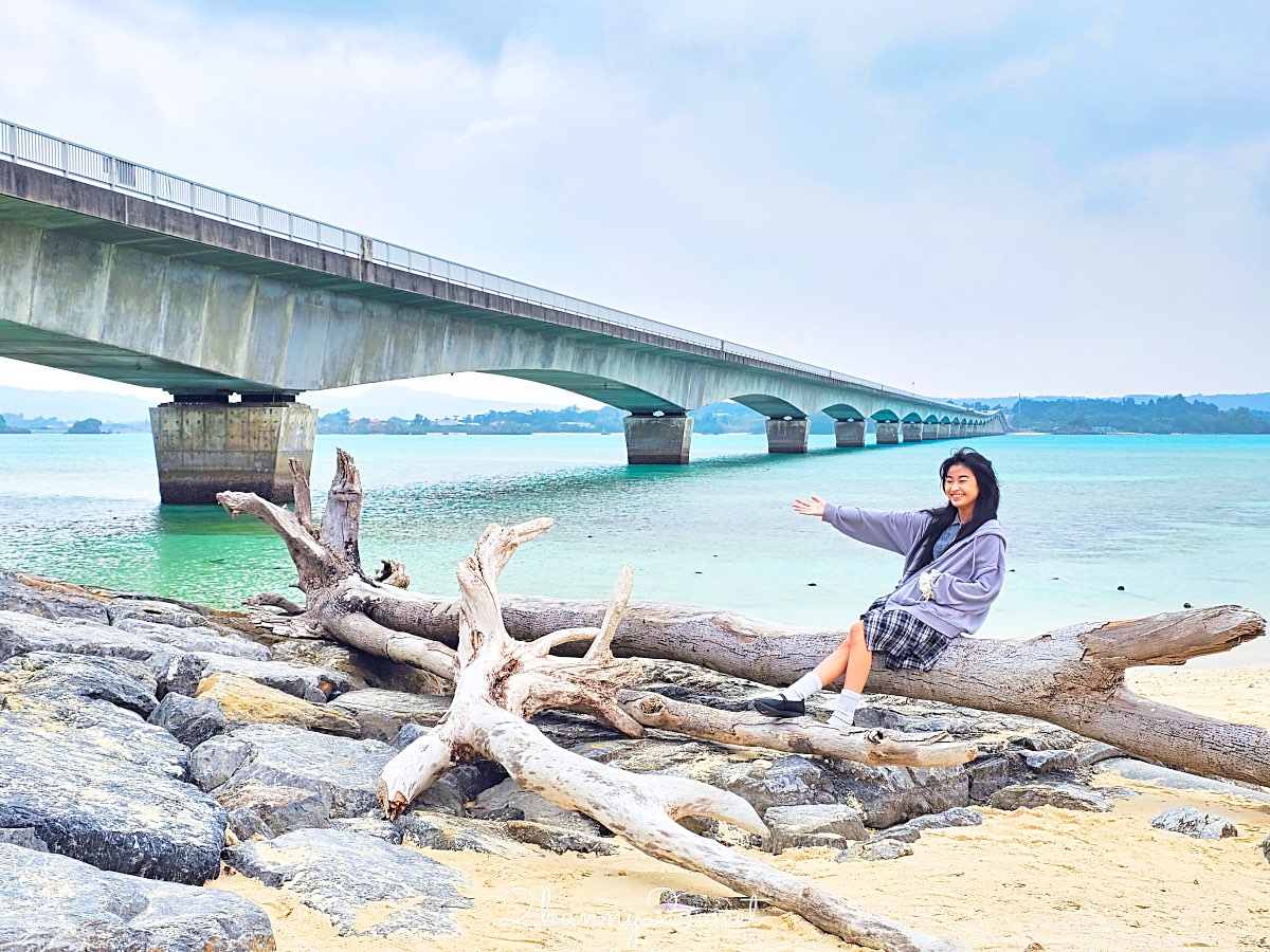 【古宇利島の駅 ソラハシ】古宇利島必經休息站，玩沙踏浪、拍古宇利大橋美景好地方 @兔兒毛毛姊妹花
