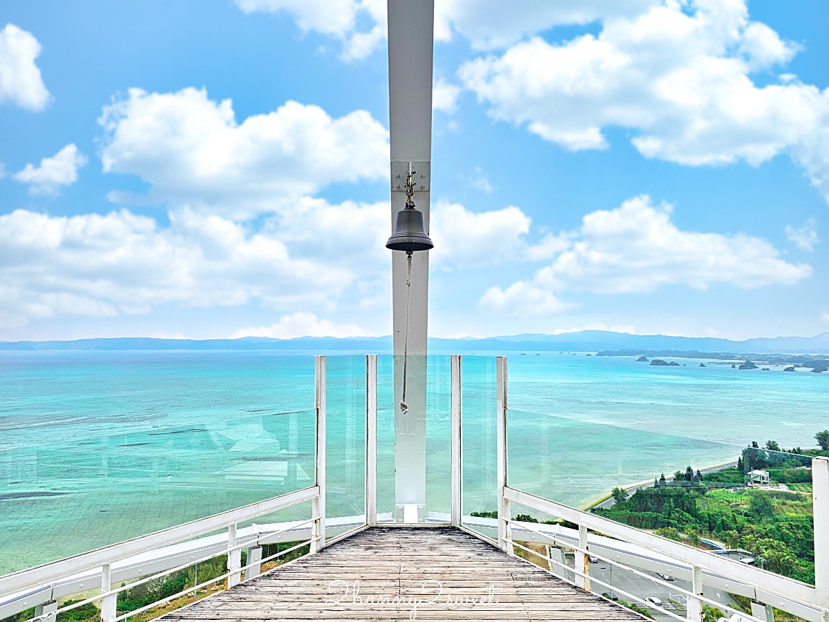 【古宇利海洋塔】室內看海＋戶外展望台一次收錄古宇利大橋全景，親子也適合的北部景點 @兔兒毛毛姊妹花