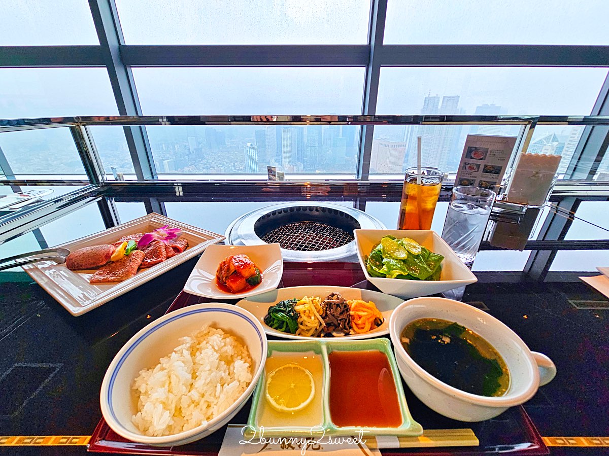 【敘敘苑 東京歌劇城53F店】新宿美食高空景觀燒肉午餐推薦，3,500円起吃到完整套餐 @兔兒毛毛姊妹花