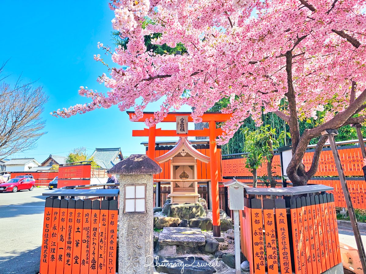 【京都車折神社】藝能神社＋早櫻秘境！從二月底一路賞櫻到四月，嵐山旁必訪神社 @兔兒毛毛姊妹花
