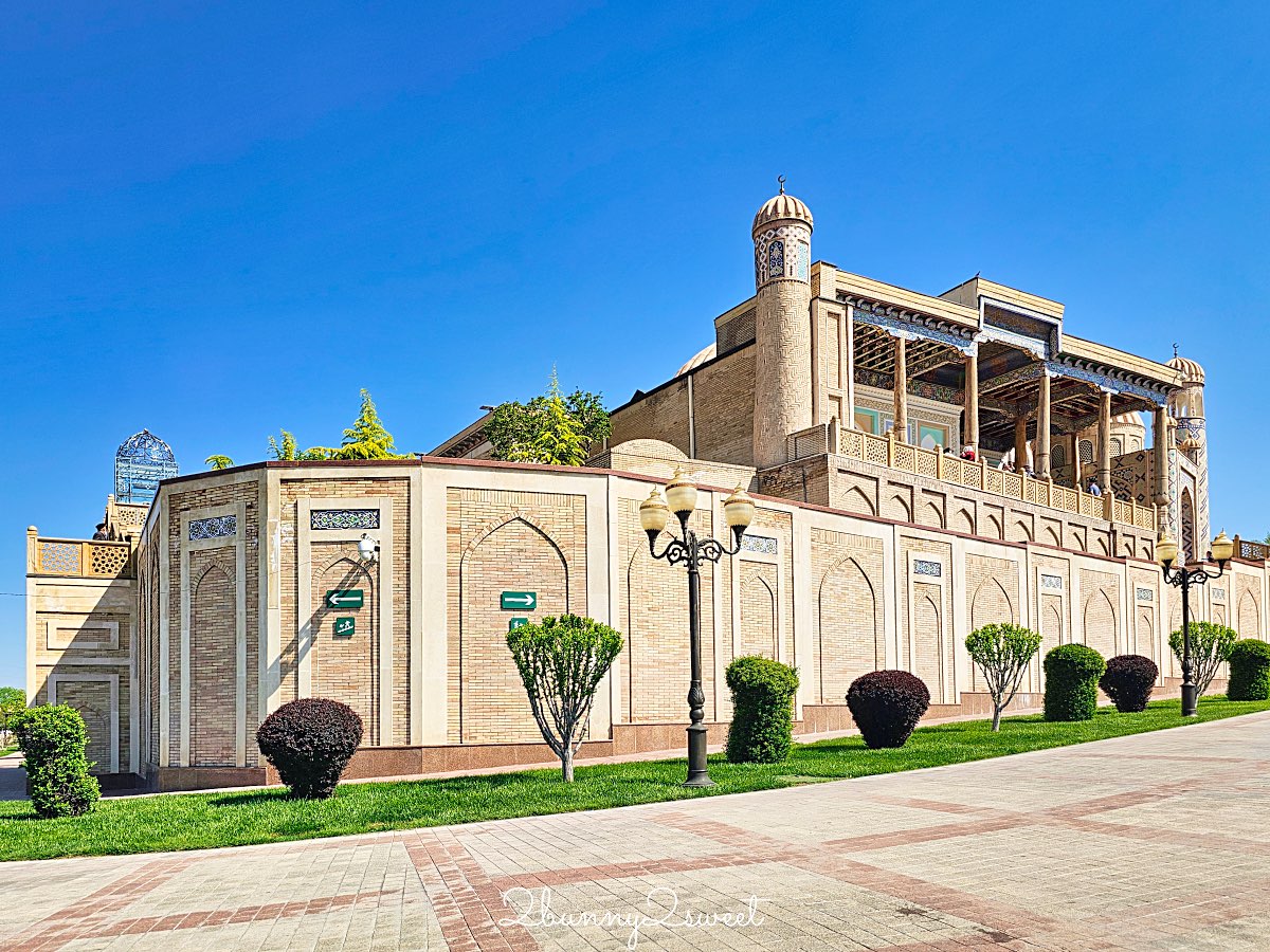 【哈茲拉希茲爾清真寺 Hazrat Khizr Mosque】撒馬爾罕拍比比哈奴清真寺最佳視角，首任總統陵寢也在這 @兔兒毛毛姊妹花