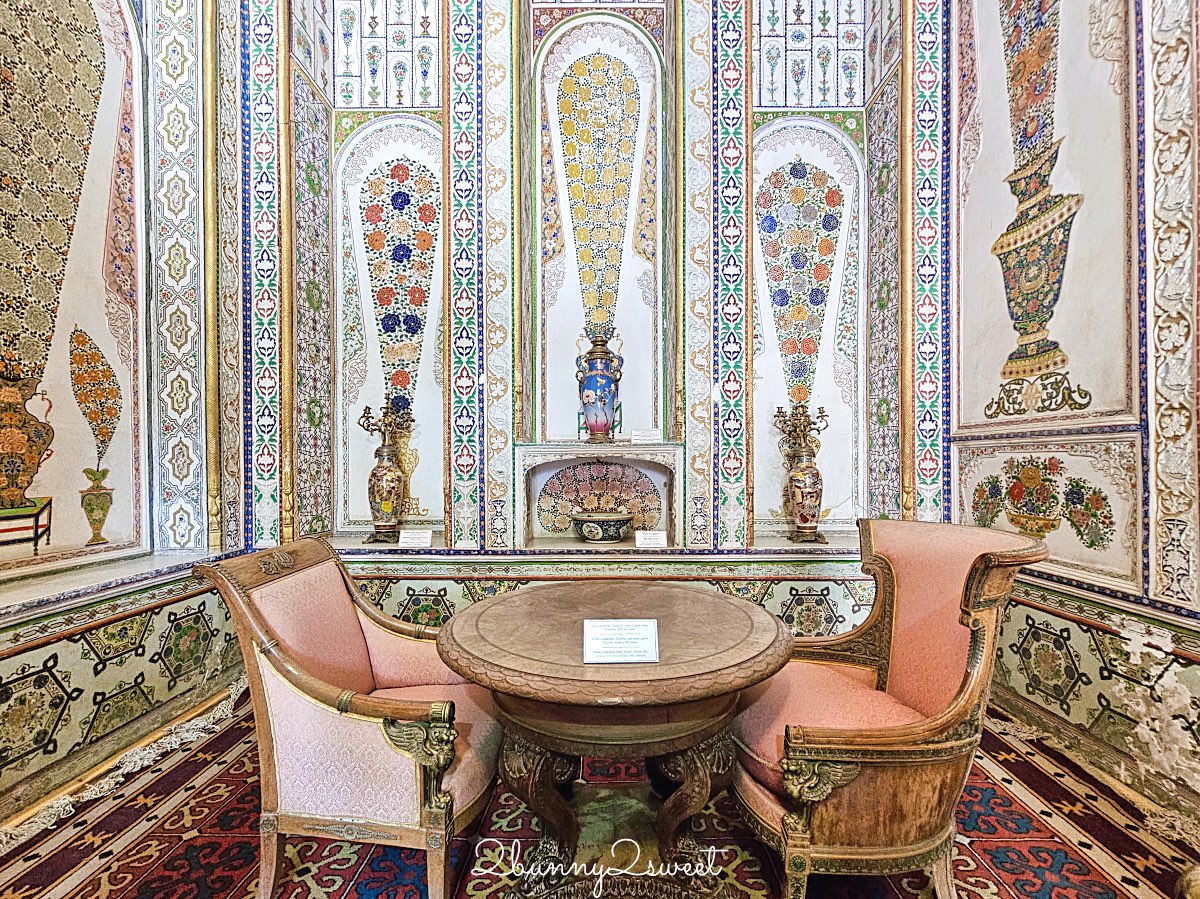 【埃米爾夏宮 Sitorai Mokhi-Khosa Palace】走進布拉景點哈星月之宮！烏茲別克最後行宮全攻略 @兔兒毛毛姊妹花