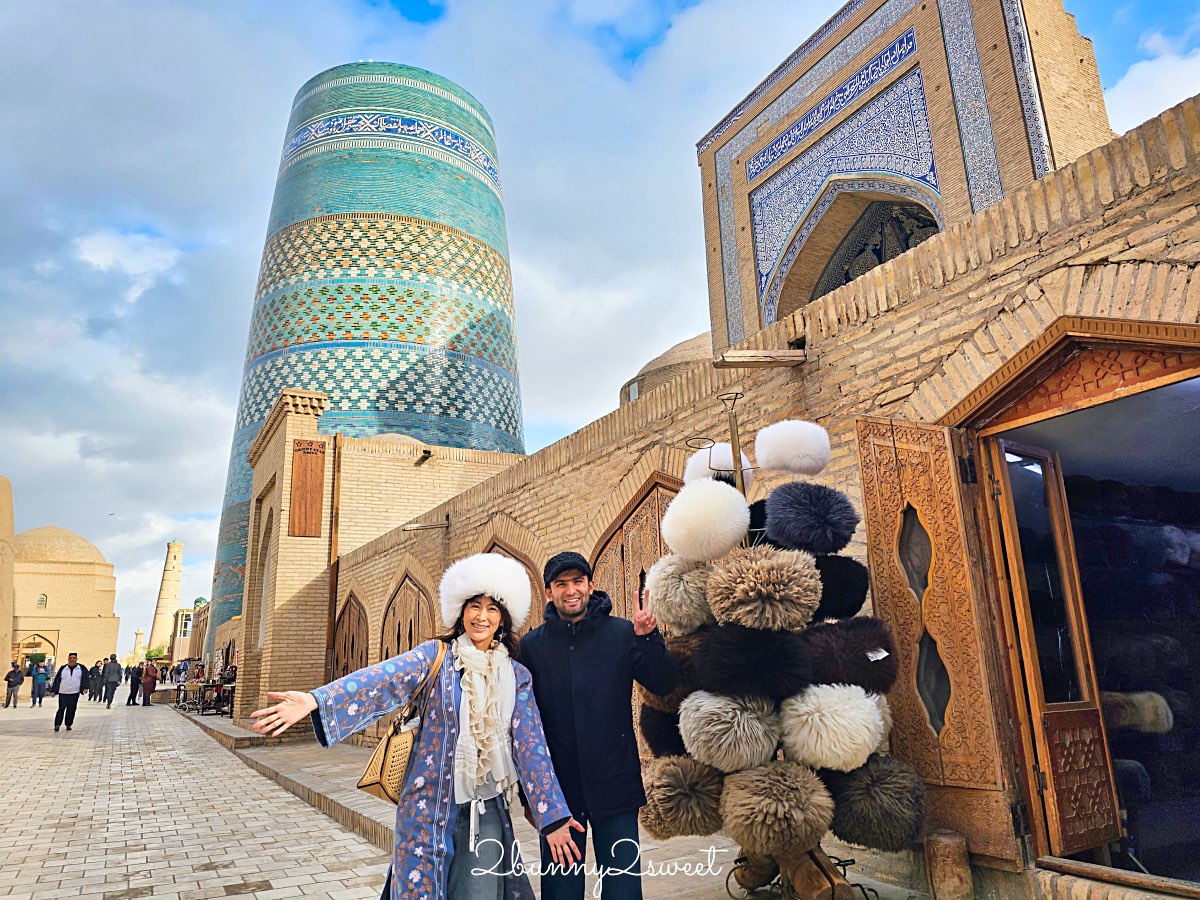 【希瓦卡爾塔米諾宣禮塔 Kalta Minor Minaret】29公尺藍色矮塔、未完成卻最經典的中亞地標 @兔兒毛毛姊妹花