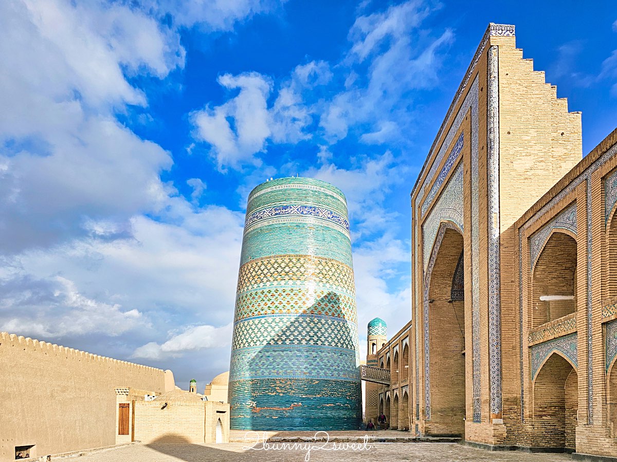 【穆罕默德&middot;阿明汗經學院 Mohammed Amin Khan Madrasah】希瓦古城最美藍色地標，學生宿舍改建飯店 @兔兒毛毛姊妹花