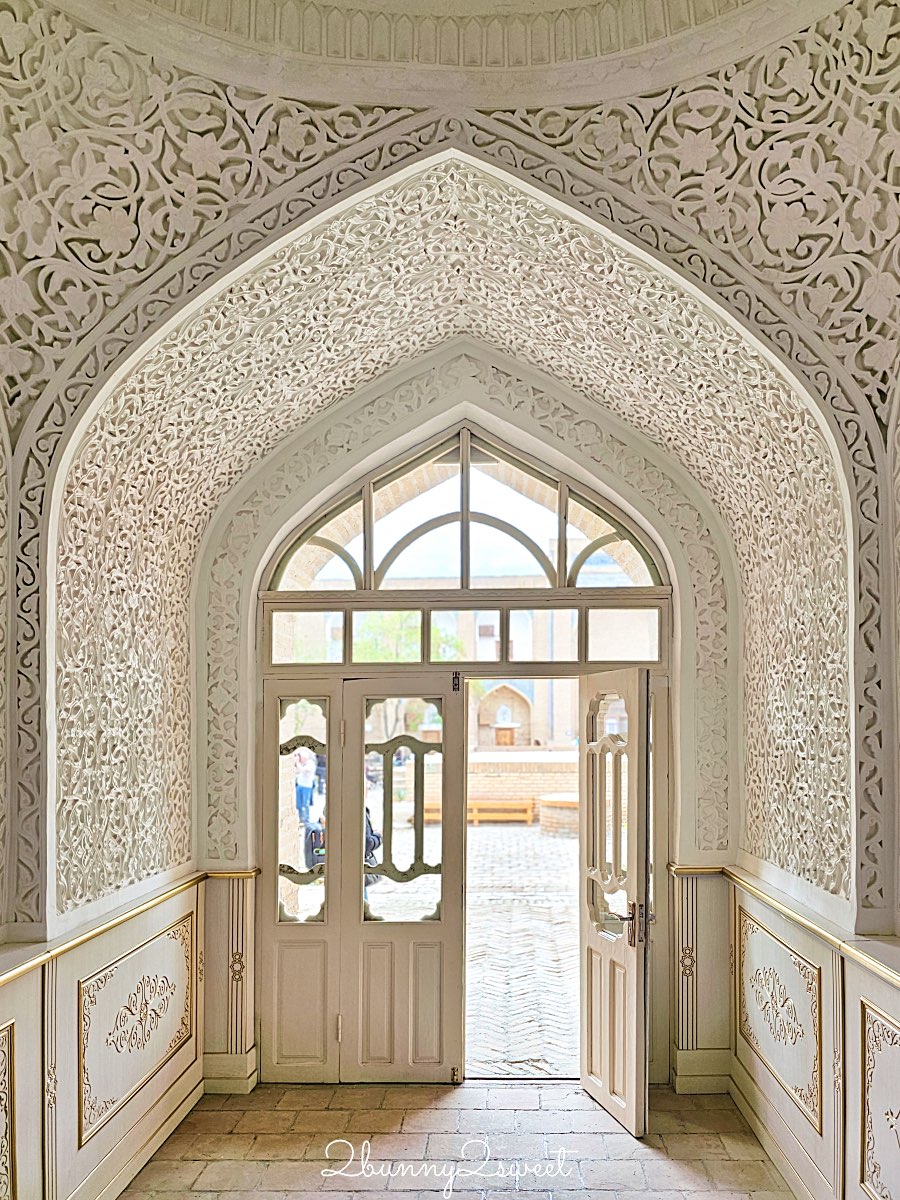 【穆罕默德&middot;阿明汗經學院 Mohammed Amin Khan Madrasah】希瓦古城最美藍色地標，學生宿舍改建飯店 @兔兒毛毛姊妹花