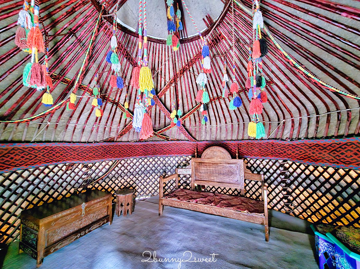 【希瓦石頭宮 Tashhovli Palace】藍色磁磚後宮太夢幻！走進汗國皇室生活的華麗宮殿 @兔兒毛毛姊妹花