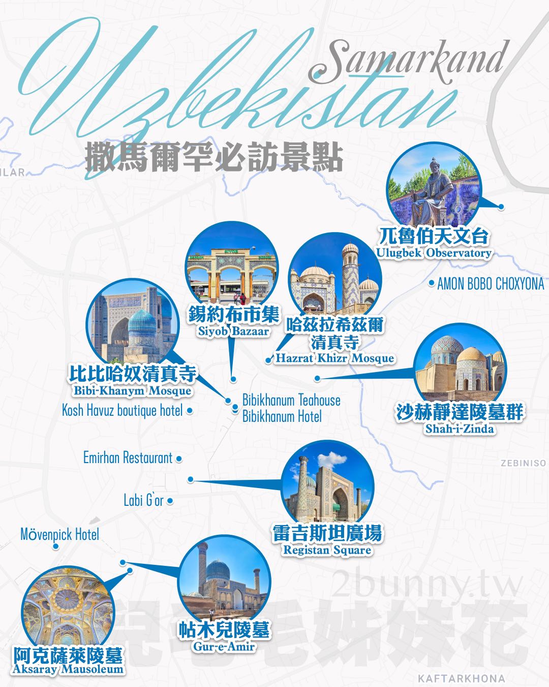 【烏茲別克旅遊攻略】中亞絲路自由行行程、景點、美食、交通、住宿與跟團推薦一次看 @兔兒毛毛姊妹花