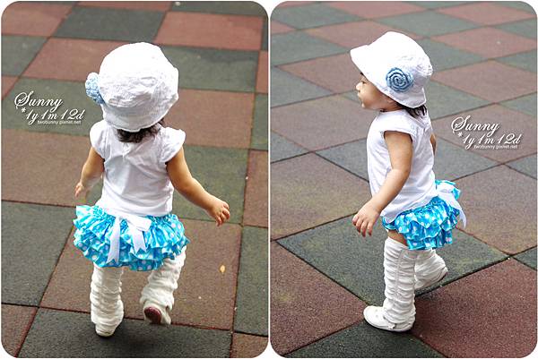 [小兔。1Y1M+] 小公園跑跑，其實是 My Little Legs 新裝展示啦!! @兔兒毛毛姊妹花