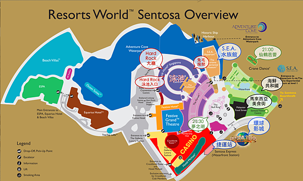 [2015。新馬|親子|自助] 吃喝玩樂都在聖淘沙名勝世界 (Resort World Sentosa)~內附「美食地圖」!! @兔兒毛毛姊妹花