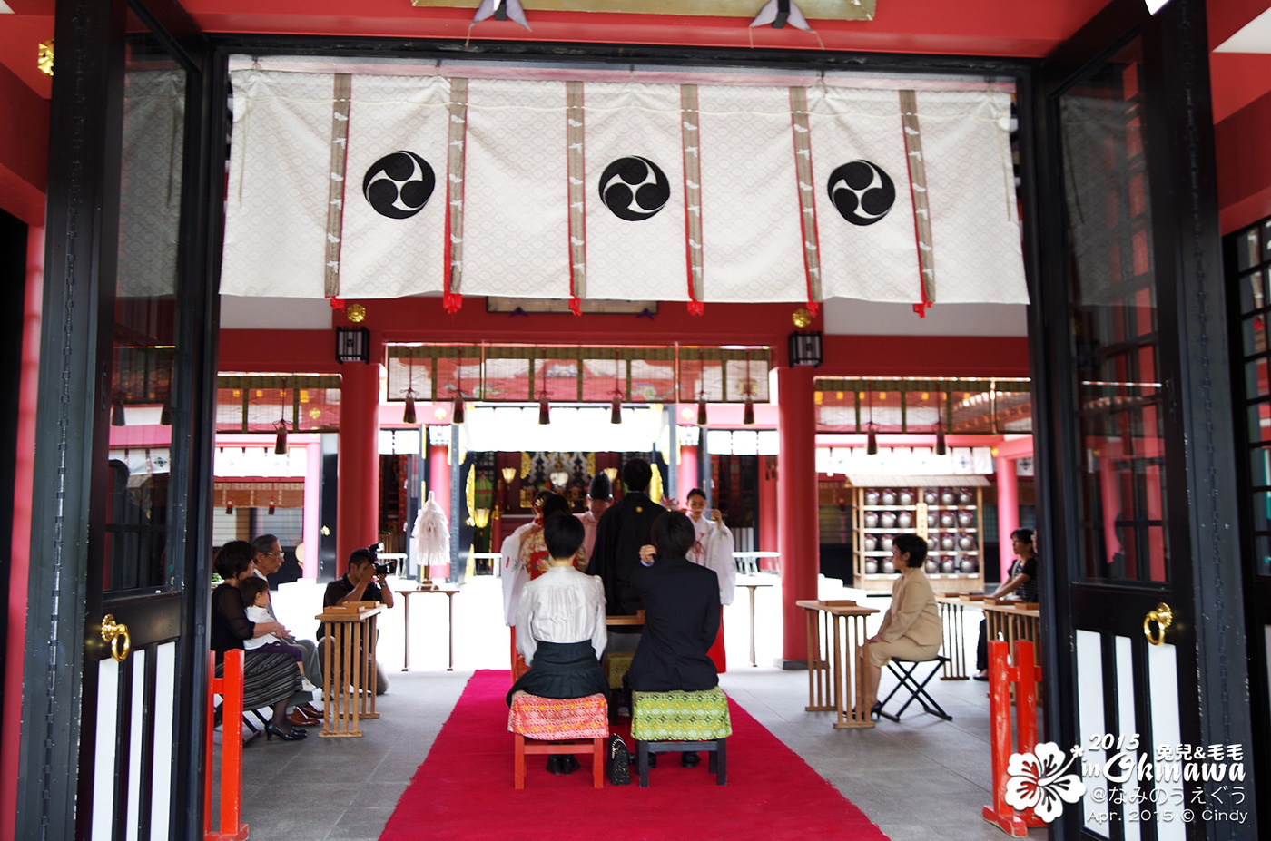 [2015。沖繩|親子|自駕] 崖上的「波上宮」神社＆那霸最近的海灘「波上海灘」 @兔兒毛毛姊妹花