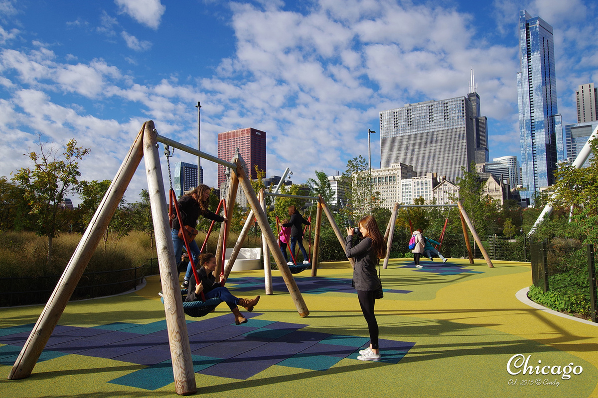 [2015。芝加哥] 湖畔的兒童玩樂天堂～Maggie Daley Park @兔兒毛毛姊妹花