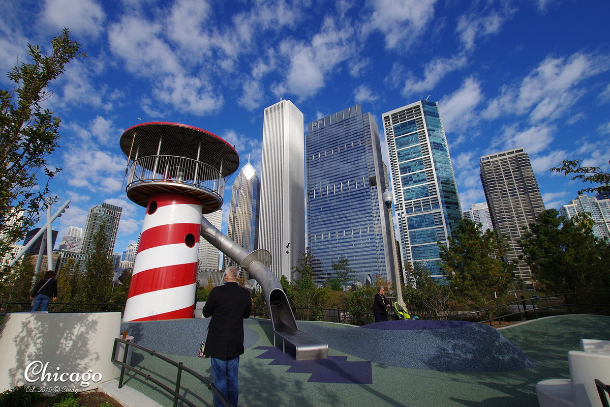 [2015。芝加哥] 湖畔的兒童玩樂天堂～Maggie Daley Park @兔兒毛毛姊妹花