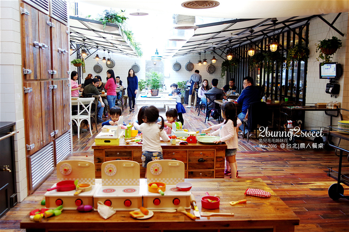 [親子餐廳。台北] 農人餐桌親子餐廳～好健康有機食材Ｘ超好拍農舍風裝潢～什麼，這是竟然親子餐廳？～ @兔兒毛毛姊妹花