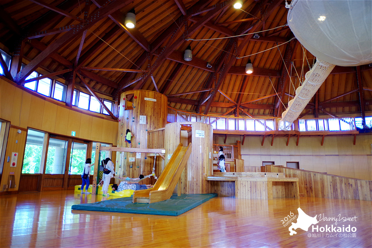 [北海道|親子|自駕] 神威の杜公園 (カムイの杜公園)~室內室外都超好玩的無料公園～旭川親子景點｜溜滑梯公園｜免費景點｜室內樂園 @兔兒毛毛姊妹花