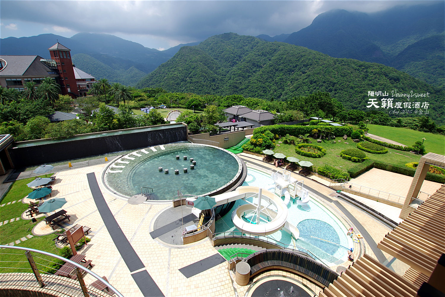 陽明山天籟渡假酒店｜台北最威溫泉水樂園、露天風呂、滑水道、漂漂河，一日遊也OK @兔兒毛毛姊妹花