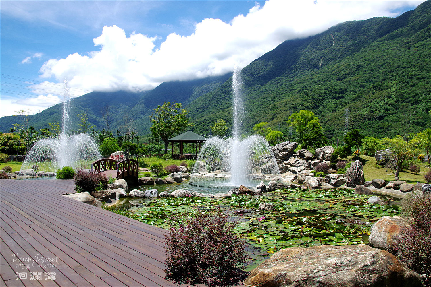 [親子遊。花蓮] 洄瀾灣景觀餐廳～優美山水庭園x宜蘭玻璃屋主廚 x 創意無菜單料理～花蓮必吃美食 @兔兒毛毛姊妹花