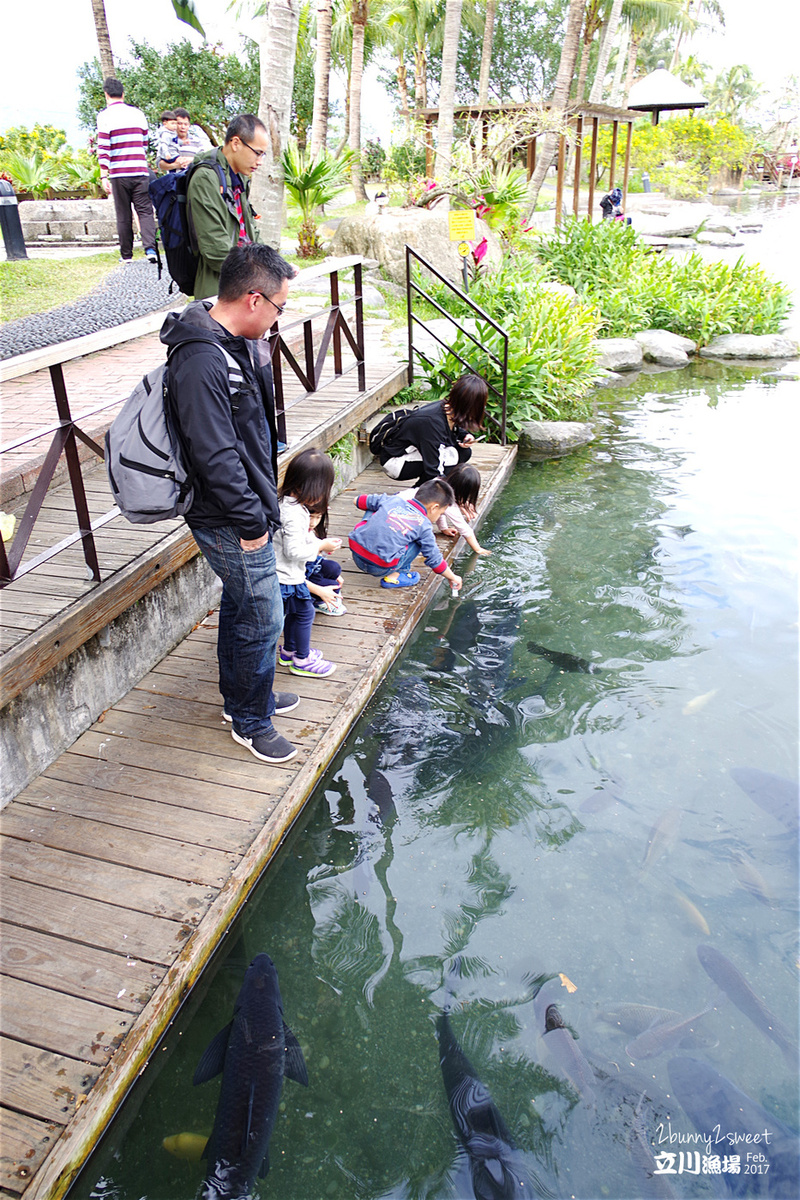 花蓮親子景點》立川漁場 &#038; 五餅二魚餐廳～玩水、餵魚、摸蜆仔兼洗褲再去吃個黃金蜆大餐～花東縱谷必遊景點 @兔兒毛毛姊妹花