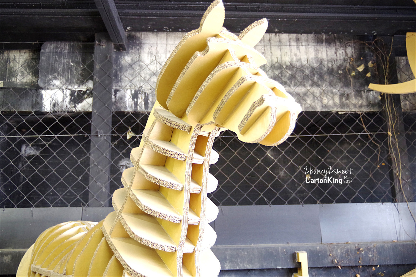 台中親子景點》大坑紙箱王創意園區～超萌紙箱動物園、浪漫好玩旋轉溜滑梯～好玩又好拍的遛小孩好去處 @兔兒毛毛姊妹花