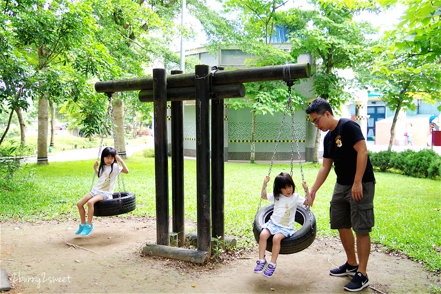 彰化親子景點》愛荔枝親子樂園 Alice&#8217;s Garden～沙坑、水池、大草坪、小火車，還有超放電攀爬體健設施和主題餐廳～親子同遊瘋玩一整天的好地方｜彰化一日遊景點推薦 @兔兒毛毛姊妹花