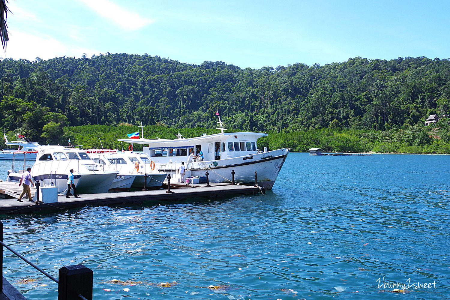 沙巴住宿【伽亞娜生態度假村 Gayana Marine Resort】走出陽台就可以跳進大海的絕美海上屋 @兔兒毛毛姊妹花