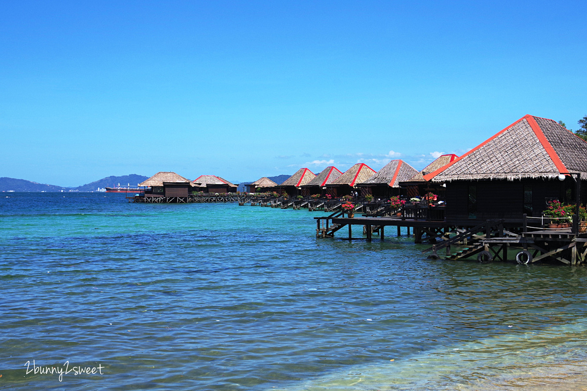 沙巴住宿【伽亞娜生態度假村 Gayana Marine Resort】走出陽台就可以跳進大海的絕美海上屋 @兔兒毛毛姊妹花