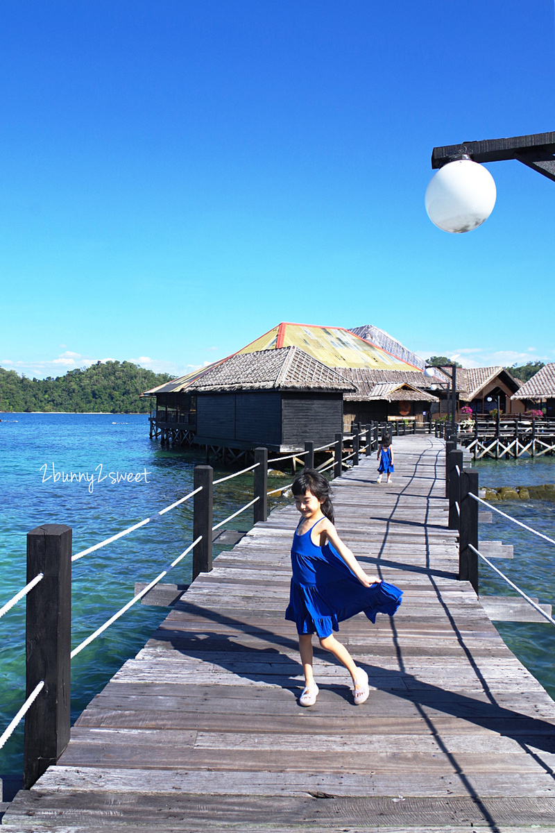 沙巴住宿【伽亞娜生態度假村 Gayana Marine Resort】走出陽台就可以跳進大海的絕美海上屋 @兔兒毛毛姊妹花