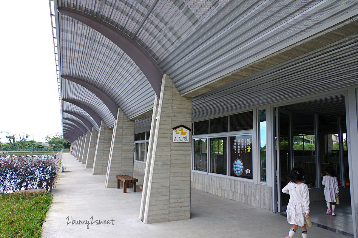 宜蘭親子景點》甲鳥園～來去好好拍清水模高級鴨鴨豪宅 餵鴨鴨、做 DIY、吃鴨蛋糕和滷鴨蛋～宜蘭礁溪遛小孩好去處｜室內景點｜雨天景點 @兔兒毛毛姊妹花