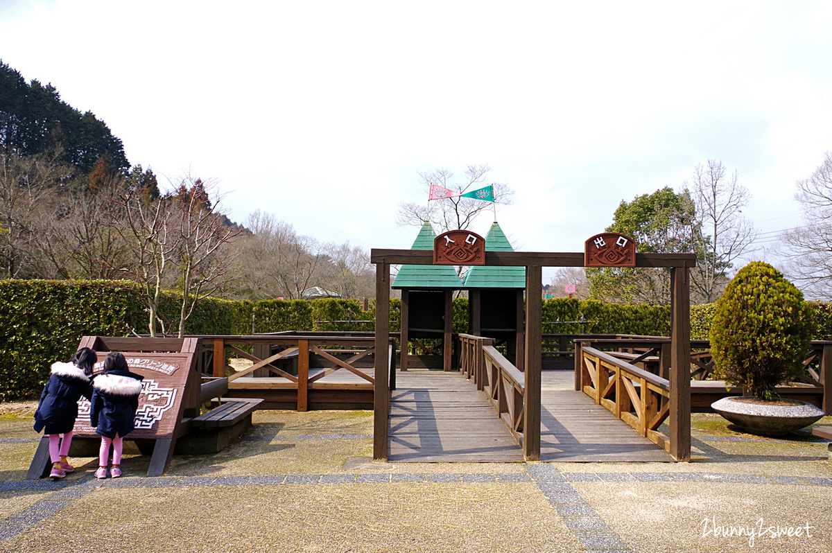 福岡親子景點【夜須高原紀念の森】九州超狂恐龍溜滑梯公園，免費玩還免費停車 @兔兒毛毛姊妹花